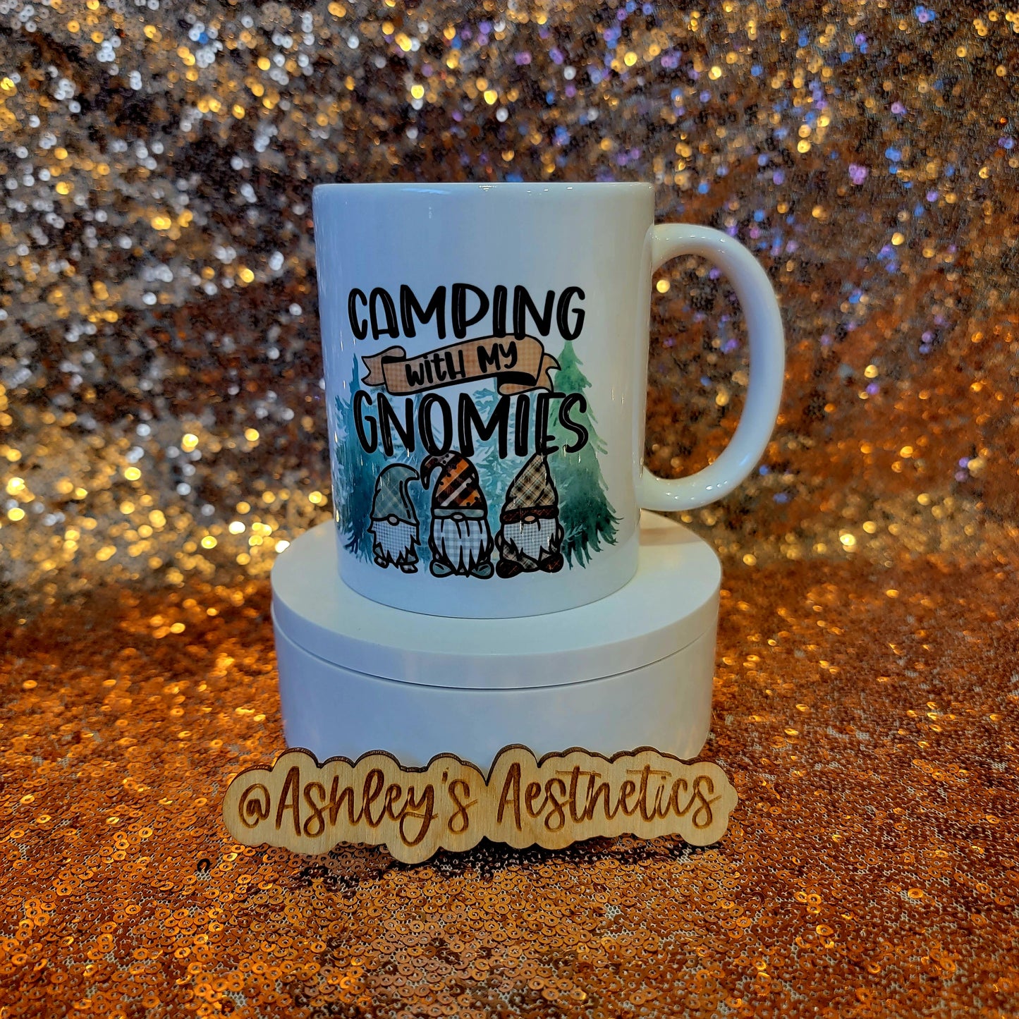 Camping with my Gnomies 11oz Coffee Mug