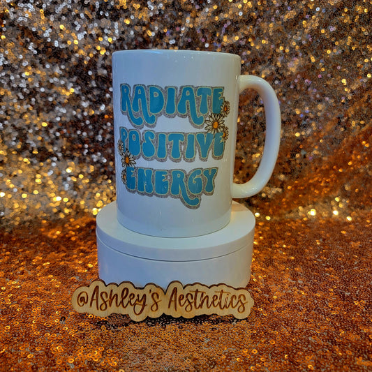 Radiate Positive Energy 15oz Coffee Mug