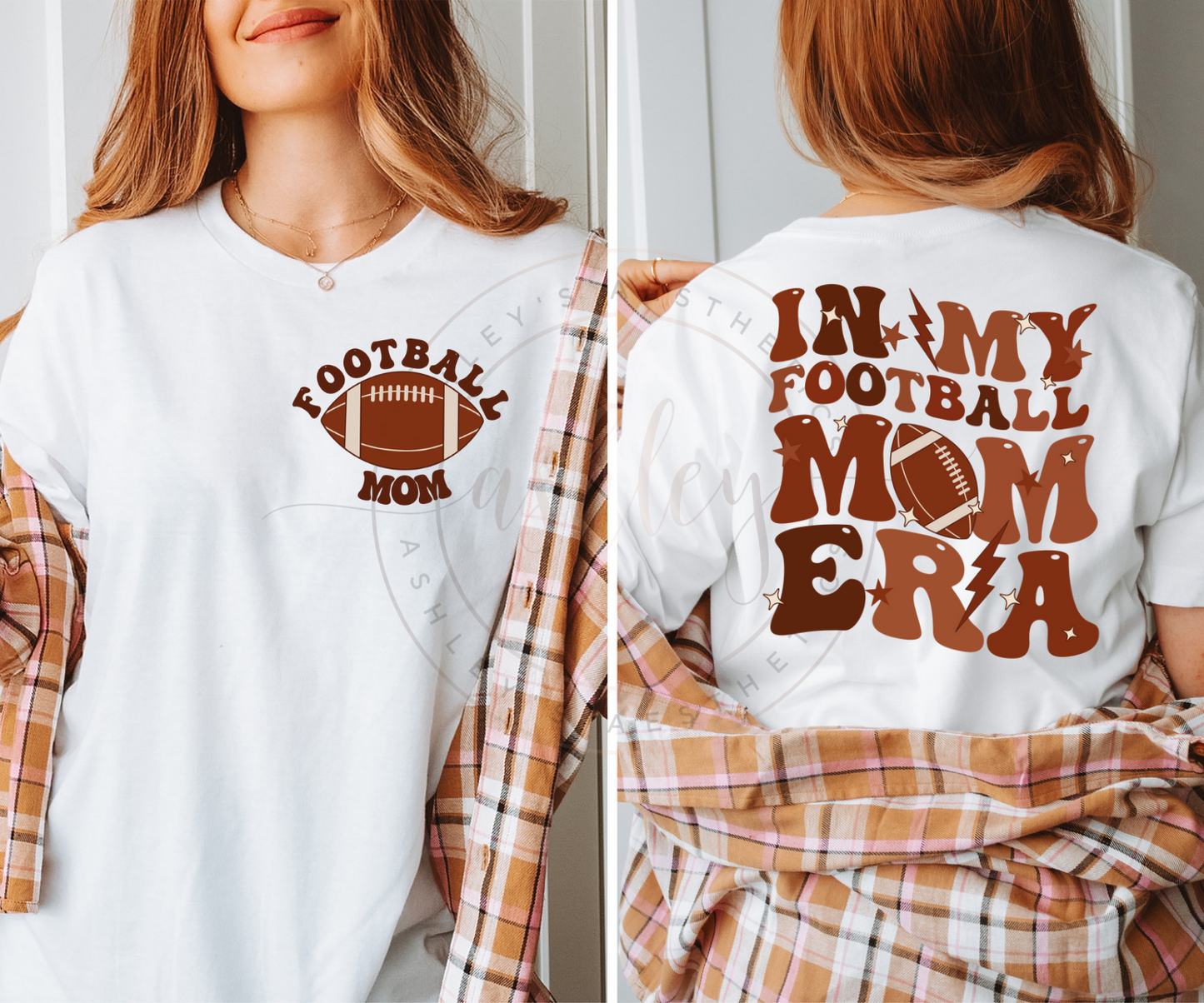 Football Mom Era Front and Back (Two Versions)