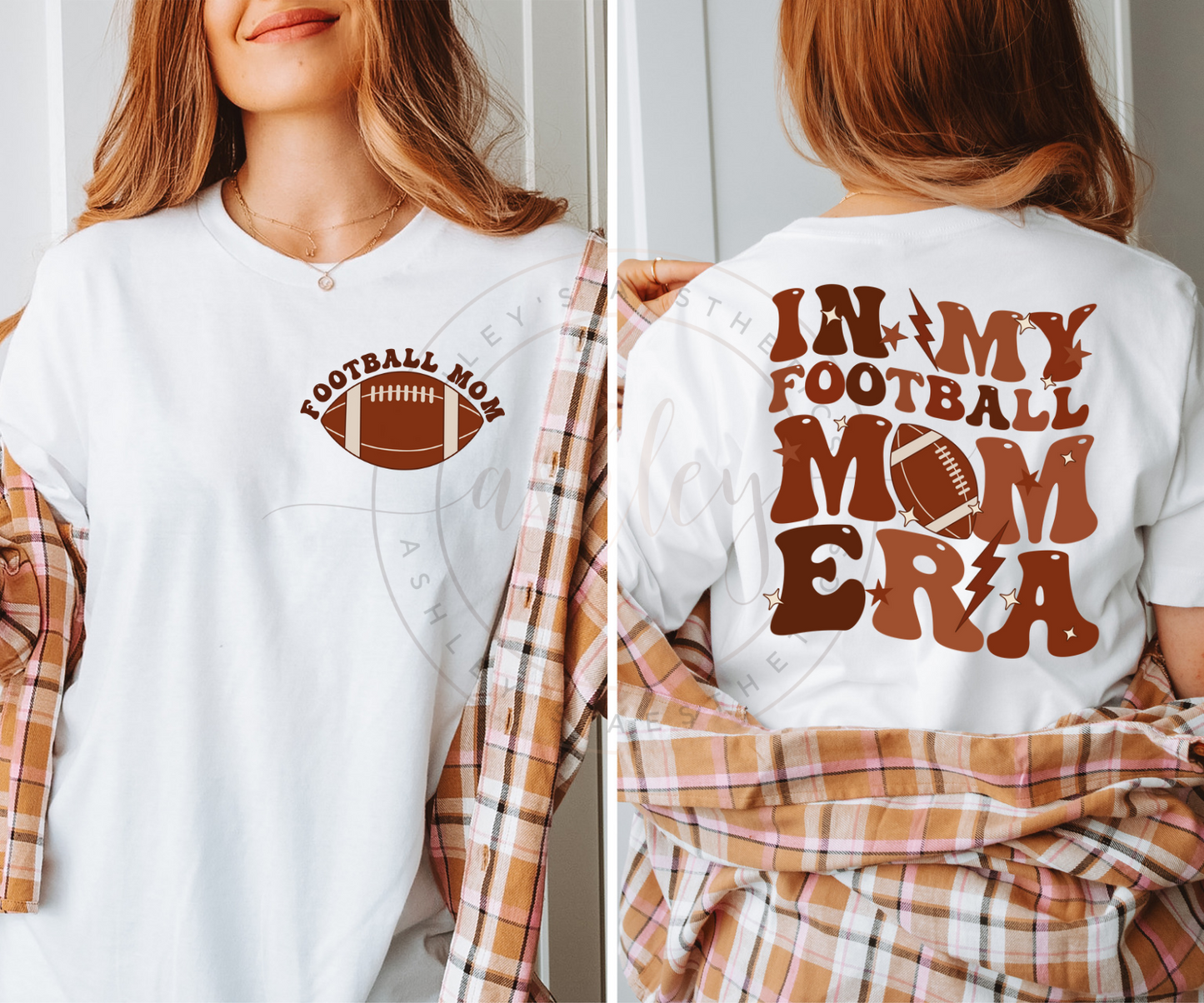 Football Mom Era Front and Back (Two Versions)