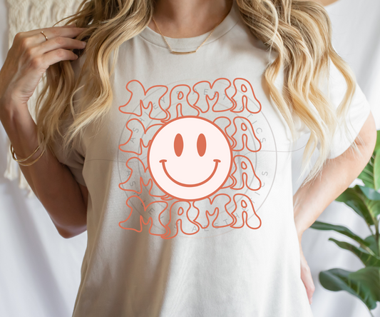 Wavy Mama Smiley Face (Multiple Styles)