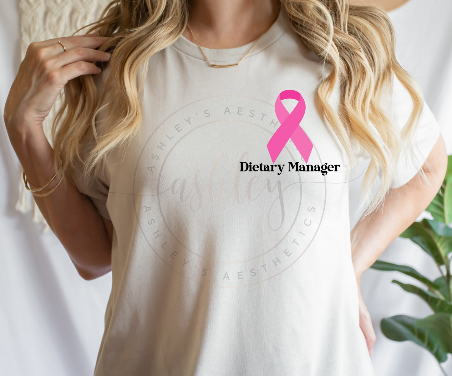 Customizable Name Breast Cancer Ribbon Pocket Logo