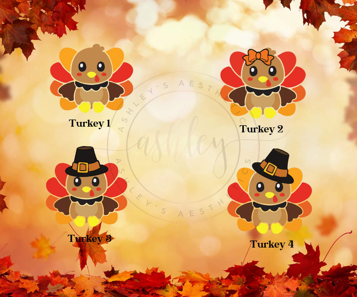 One Thankful Mama, Nana, Grandma, Granny, Mimi with Customizable Turkey & Names Option