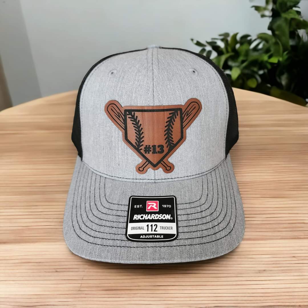 Customizable Youth 112 Curved Heather Grey Hats