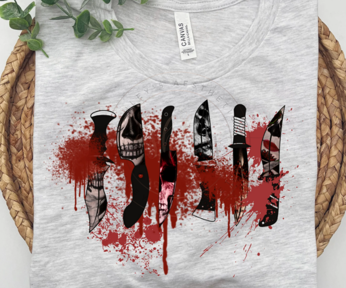 Horror Knifes with Blood Splatter