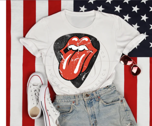 Rock n' Roll Distressed Tongue