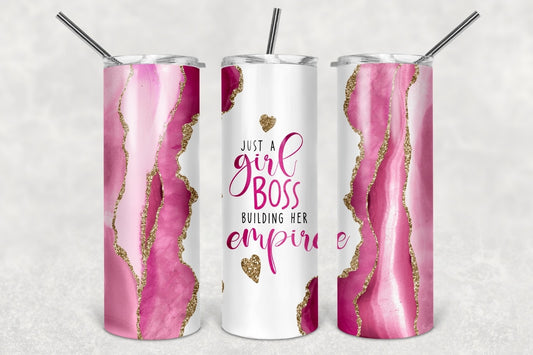 Pink Just a Girl Boss Building Her Empire Tumbler