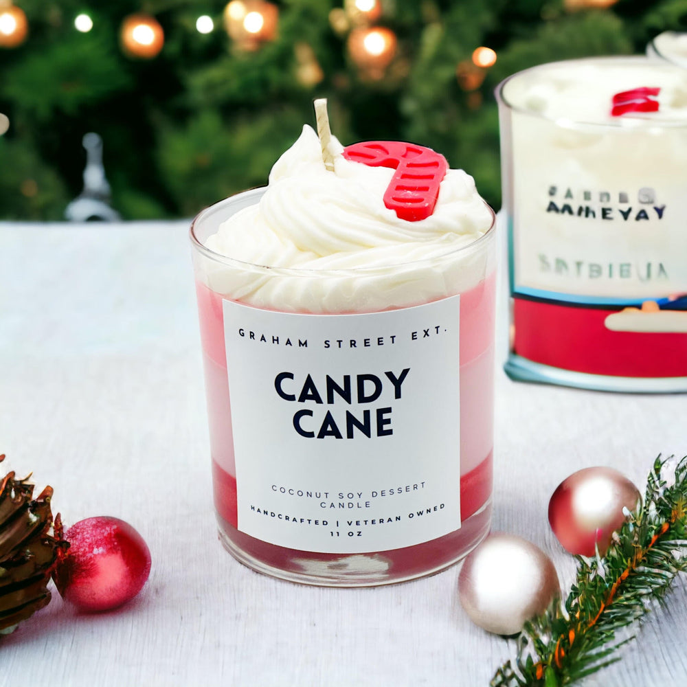 Candy Cane 11oz Desert Candle