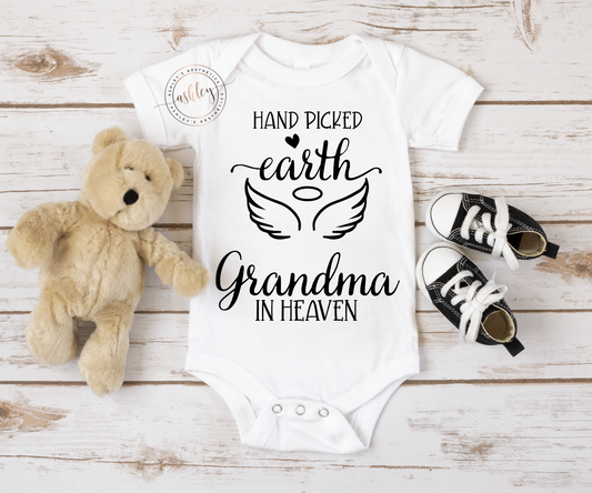 Hand Picked for Earth by Grandma in Heaven Onsie