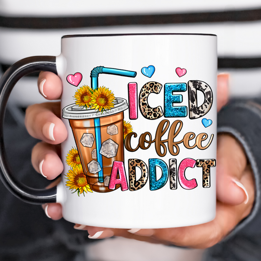 Iced Coffee Addict UV Decal