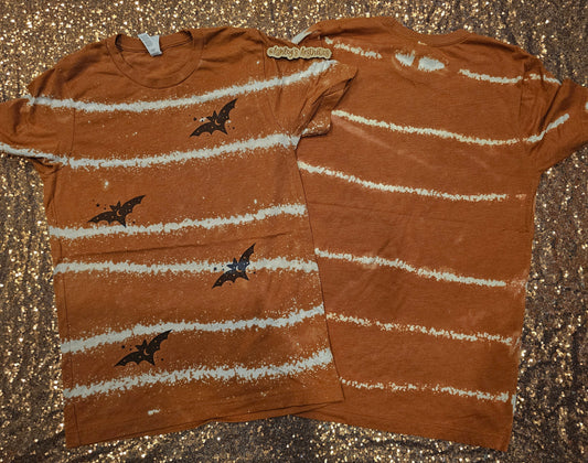 Batty Pumpkin Bleached Tee