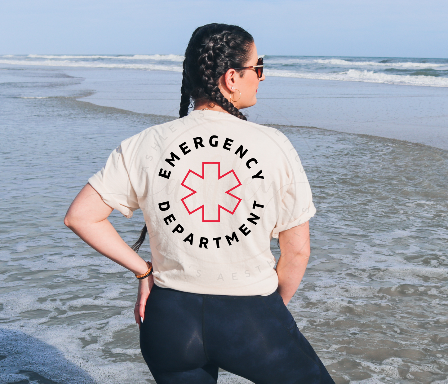 Emergency Department Back Tees with Customizable Front Pocket Option (Four Versions)