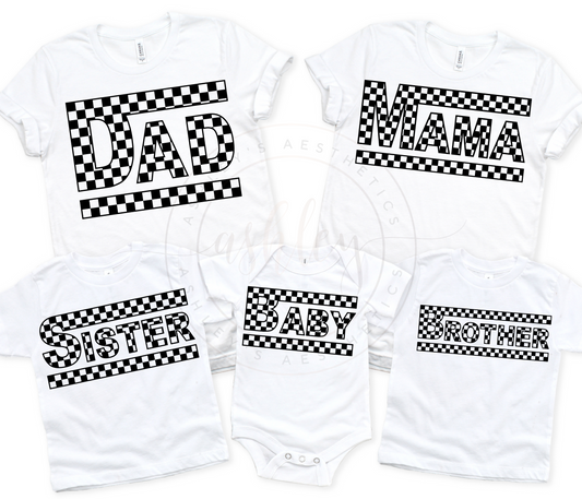 Checkered Family Matching Tees