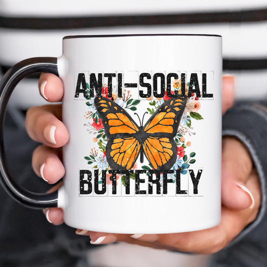 Anti Social Butterfly UV Decal