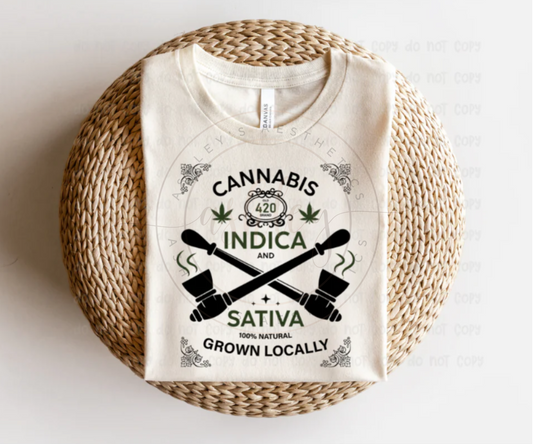 420 Cannabis Indica & Sativa 100% Naturally Grown Locally