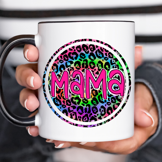 Mama Cheetah Print UV Decal