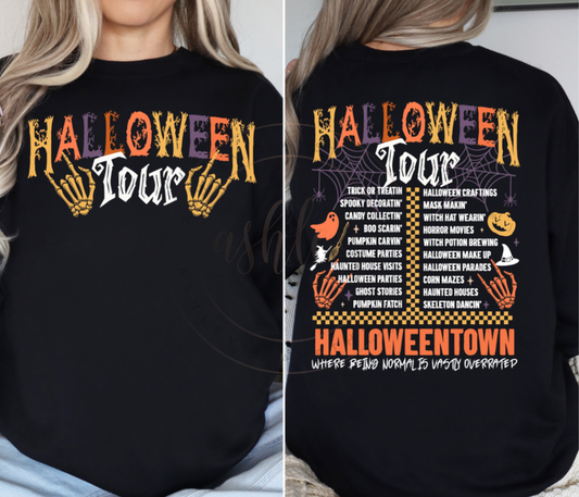 Halloween Tour Front and Back