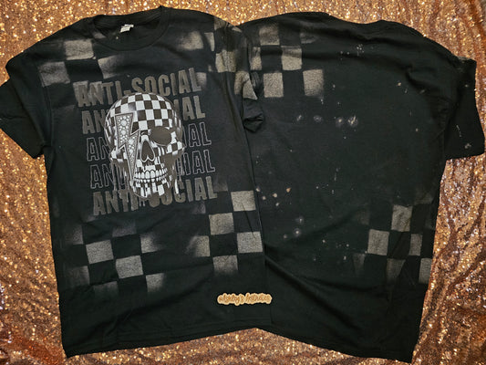 Anti-Social Checkered Tee