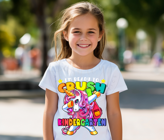 Ready To Crush Multi-Colored Unicorn Grade Level