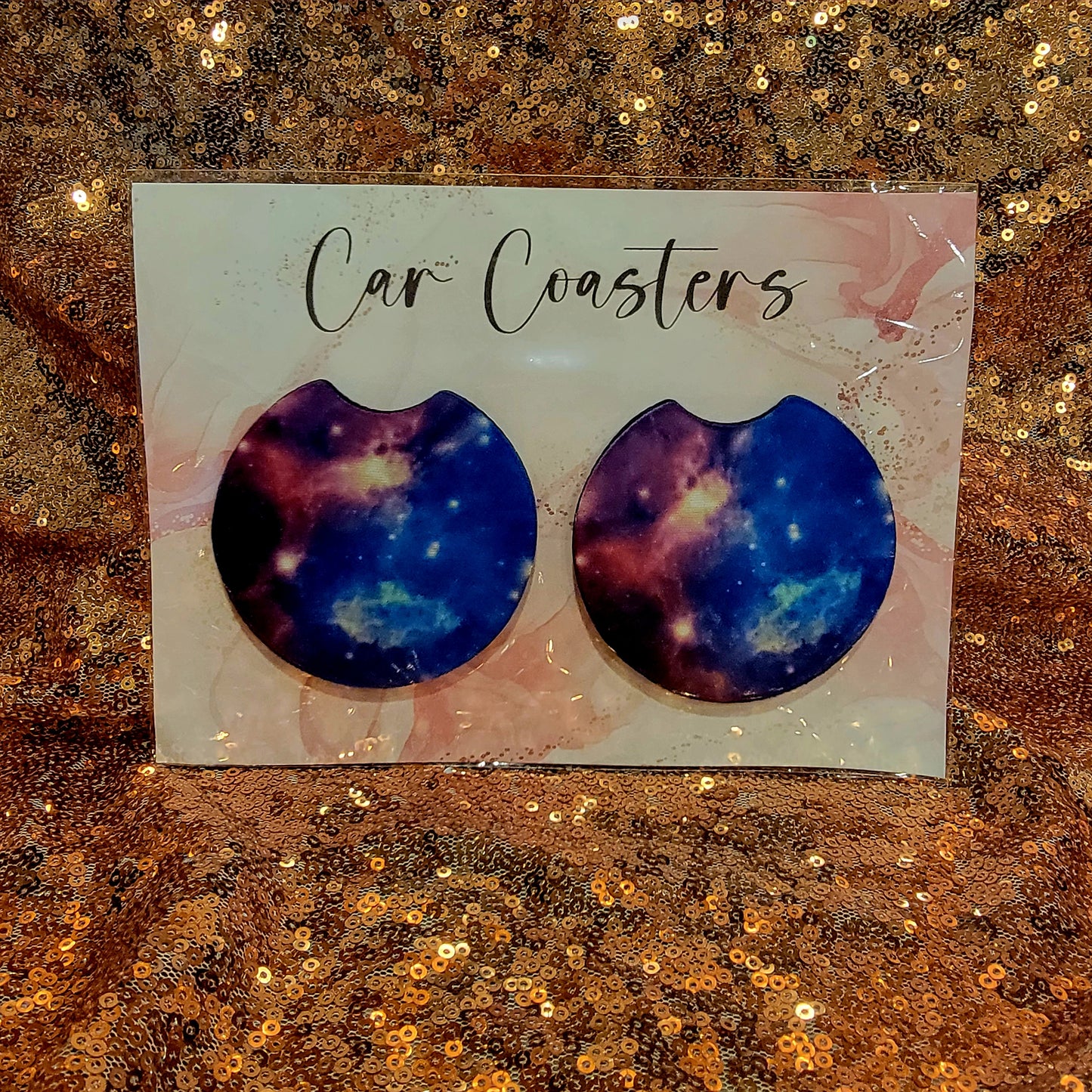 Galaxy Inspired Neoprene Car Coasters