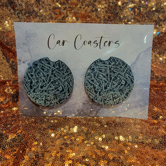 Lots of Screws Neoprene Car Coasters