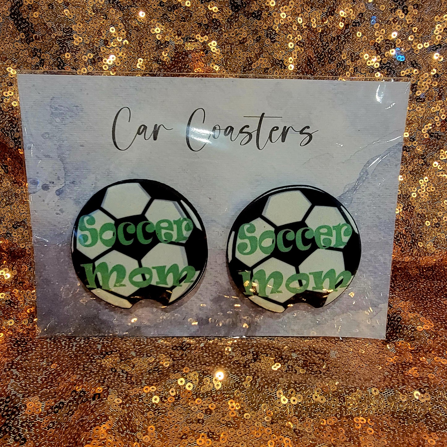 Soccer Mom Neoprene Car Coasters